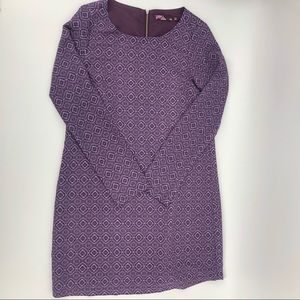 🎈 Prana  Purple Geometric Print Mini Shift Dress